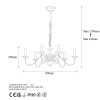 Modern Black Wall Lamp, MDF Body, 60 x 12 x 33 cm, E27 Socket (Max 40W), IP20, Pluggable, Laser-Cut Design, Stylish & Functional Lighting for Any Space
