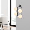 Modern Black Wall Lamp, MDF Body, 60 x 12 x 33 cm, E27 Socket (Max 40W), IP20, Pluggable, Laser-Cut Design, Stylish & Functional Lighting for Any Space