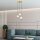 Elegant Gold Chandelier, Metal Body, 55 cm Width, Adjustable Height (40-185 cm), 3 x E14 Max 40W, IP20, 120 cm Cable, Perfect for Living Room & Dining Spaces, Stylish & Functional Lighting Solution.