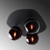 Modern Black Wall Lamp, MDF Body, 60 x 12 x 33 cm, E27 Socket (Max 40W), IP20, Pluggable, Laser-Cut Design, Stylish & Functional Lighting for Any Space