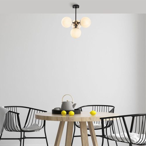 Modern Black Wall Lamp, MDF Body, 60 x 12 x 33 cm, E27 Socket (Max 40W), IP20, Pluggable, Laser-Cut Design, Stylish & Functional Lighting for Any Space