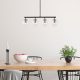 Modern Black Wall Lamp, MDF Body, 60 x 12 x 33 cm, E27 Socket (Max 40W), IP20, Pluggable, Laser-Cut Design, Stylish & Functional Lighting for Any Space