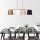 Elegant Scandinavian Chandelier, Shiny Gold Finish, 148 x 25 cm | Adjustable Height 48-125 cm | Metal Body, 4 x E27 Socket, Stylish Lighting for Modern Home Decor & Dining Spaces