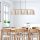Elegant Shiny Gold Chandelier, Metal Body, 148 x 25 cm, Adjustable Height 48-125 cm, 4 x E27 Socket, Modern Scandinavian Design, Perfect for Living Room & Dining Spaces, Stylish & Functional Lighting