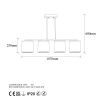 Modern Black Wall Lamp, MDF Body, 60 x 12 x 33 cm, E27 Socket (Max 40W), IP20, Pluggable, Laser-Cut Design, Stylish & Functional Lighting for Any Space