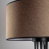 Elegant Floor Lamp with Metal Body, Brown Finish, 50 cm Width x 175 cm Height | IP20, E27 Socket (Max 40W), 200 cm Cable, On/Off Switch | Perfect for Living Room, Bedroom & Modern Decor