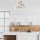 Modern Black Wall Lamp, MDF Body, 60 x 12 x 33 cm, E27 Socket (Max 40W), IP20, Pluggable, Laser-Cut Design, Stylish & Functional Lighting for Any Space