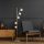 Modern Black Wall Lamp, MDF Body, 60 x 12 x 33 cm, E27 Socket (Max 40W), IP20, Pluggable, Laser-Cut Design, Stylish & Functional Lighting for Any Space