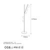 Modern Black Wall Lamp, MDF Body, 60 x 12 x 33 cm, E27 Socket (Max 40W), IP20, Pluggable, Laser-Cut Design, Stylish & Functional Lighting for Any Space