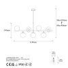 Modern Black Wall Lamp, MDF Body, 60 x 12 x 33 cm, E27 Socket (Max 40W), IP20, Pluggable, Laser-Cut Design, Stylish & Functional Lighting for Any Space