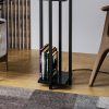 Modern Black Wall Lamp, MDF Body, 60 x 12 x 33 cm, E27 Socket (Max 40W), IP20, Pluggable, Laser-Cut Design, Stylish & Functional Lighting for Any Space