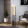 Modern Black Wall Lamp, MDF Body, 60 x 12 x 33 cm, E27 Socket (Max 40W), IP20, Pluggable, Laser-Cut Design, Stylish & Functional Lighting for Any Space