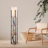 Scandinavian Floor Lamp, Black & Copper, 130 cm Height | Metal Body, 20 cm Cap Diameter, 1 x E27 Socket, Max 40W, 400 cm Cable, On/Off Switch | Stylish & Functional Lighting for Modern Spaces