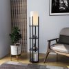 Modern Black Wall Lamp, MDF Body, 60 x 12 x 33 cm, E27 Socket (Max 40W), IP20, Pluggable, Laser-Cut Design, Stylish & Functional Lighting for Any Space