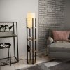 Modern Black Wall Lamp, MDF Body, 60 x 12 x 33 cm, E27 Socket (Max 40W), IP20, Pluggable, Laser-Cut Design, Stylish & Functional Lighting for Any Space