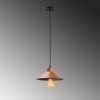 Industrial Scandinavian Chandelier, Black Metal Body, 32 x 32 cm, Height 78 cm, E27 Socket Max 40W, 90 cm Cable | Stylish Lighting for Modern Spaces
