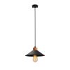 Industrial Scandinavian Chandelier, Black Metal Body, 32 x 32 cm, Height 78 cm, E27 Socket Max 40W, 90 cm Cable | Stylish Lighting for Modern Spaces