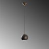 Industrial Scandinavian Chandelier, Black Metal Body, 32 x 32 cm, Height 78 cm, E27 Socket Max 40W, 90 cm Cable | Stylish Lighting for Modern Spaces