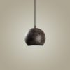 Industrial Scandinavian Chandelier, Black Metal Body, 32 x 32 cm, Height 78 cm, E27 Socket Max 40W, 90 cm Cable | Stylish Lighting for Modern Spaces