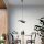Industrial Scandinavian Chandelier, Black Metal Body, 32 x 32 cm, Height 78 cm, E27 Socket Max 40W, 90 cm Cable | Stylish Lighting for Modern Spaces