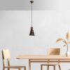 Industrial Scandinavian Chandelier, Black Metal Body, 32 x 32 cm, Height 78 cm, E27 Socket Max 40W, 90 cm Cable | Stylish Lighting for Modern Spaces