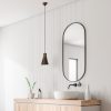 Industrial Scandinavian Chandelier, Black Metal Body, 32 x 32 cm, Height 78 cm, E27 Socket Max 40W, 90 cm Cable | Stylish Lighting for Modern Spaces