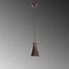 Industrial Scandinavian Chandelier, Black Metal Body, 32 x 32 cm, Height 78 cm, E27 Socket Max 40W, 90 cm Cable | Stylish Lighting for Modern Spaces