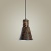 Industrial Scandinavian Chandelier, Black Metal Body, 32 x 32 cm, Height 78 cm, E27 Socket Max 40W, 90 cm Cable | Stylish Lighting for Modern Spaces
