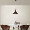 Industrial Scandinavian Chandelier, Black Metal Body, 32 x 32 cm, Height 78 cm, E27 Socket Max 40W, 90 cm Cable | Stylish Lighting for Modern Spaces