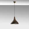 Industrial Scandinavian Chandelier, Black Metal Body, 32 x 32 cm, Height 78 cm, E27 Socket Max 40W, 90 cm Cable | Stylish Lighting for Modern Spaces