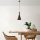 Industrial Scandinavian Chandelier, Black Metal Body, 32 x 32 cm, Height 78 cm, E27 Socket Max 40W, 90 cm Cable | Stylish Lighting for Modern Spaces