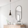 Industrial Scandinavian Chandelier, Black Metal Body, 32 x 32 cm, Height 78 cm, E27 Socket Max 40W, 90 cm Cable | Stylish Lighting for Modern Spaces