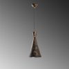 Industrial Scandinavian Chandelier, Black Metal Body, 32 x 32 cm, Height 78 cm, E27 Socket Max 40W, 90 cm Cable | Stylish Lighting for Modern Spaces