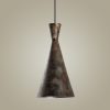 Industrial Scandinavian Chandelier, Black Metal Body, 32 x 32 cm, Height 78 cm, E27 Socket Max 40W, 90 cm Cable | Stylish Lighting for Modern Spaces