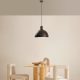 Industrial Scandinavian Chandelier, Black Metal Body, 32 x 32 cm, Height 78 cm, E27 Socket Max 40W, 90 cm Cable | Stylish Lighting for Modern Spaces