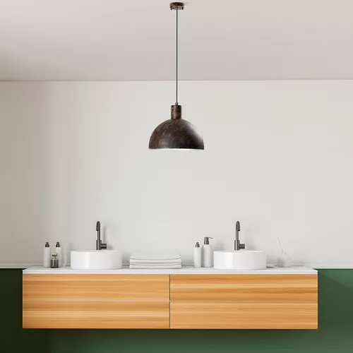 Elegant adjustable chandelier, antique finish, Ø30 cm, height 28-117 cm | Metal housing, 1 x E27 socket (max. 40 W) | Perfect for living room, dining room and entrance, stylish and functional lighting solution