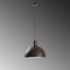 Industrial Scandinavian Chandelier, Black Metal Body, 32 x 32 cm, Height 78 cm, E27 Socket Max 40W, 90 cm Cable | Stylish Lighting for Modern Spaces