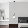 Industrial Scandinavian Chandelier, Black Metal Body, 32 x 32 cm, Height 78 cm, E27 Socket Max 40W, 90 cm Cable | Stylish Lighting for Modern Spaces