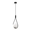 Industrial Scandinavian Chandelier, Black Metal Body, 32 x 32 cm, Height 78 cm, E27 Socket Max 40W, 90 cm Cable | Stylish Lighting for Modern Spaces