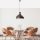 Industrial Scandinavian Chandelier, Black Metal Body, 32 x 32 cm, Height 78 cm, E27 Socket Max 40W, 90 cm Cable | Stylish Lighting for Modern Spaces