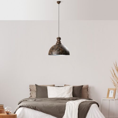 Elegant, adjustable chandelier, antique surface, Ø40 x 37 cm | Metal housing, Height 44-134 cm, Ø10 Base plate, 90 cm Cable | E27 socket, max 40W, IP20 | Perfect for modern living spaces and dining rooms