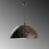 Industrial Scandinavian Chandelier, Black Metal Body, 32 x 32 cm, Height 78 cm, E27 Socket Max 40W, 90 cm Cable | Stylish Lighting for Modern Spaces