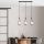 Industrial Scandinavian Chandelier, Black Metal Body, 32 x 32 cm, Height 78 cm, E27 Socket Max 40W, 90 cm Cable | Stylish Lighting for Modern Spaces
