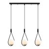 Industrial Scandinavian Chandelier, Black Metal Body, 32 x 32 cm, Height 78 cm, E27 Socket Max 40W, 90 cm Cable | Stylish Lighting for Modern Spaces