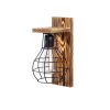 Rustic Wooden Wall Lamp, 16 x 16 cm, Height: 30 cm | E27 Socket, Max 40W | IP20 Rated | Modern Solid Color Design, Perfect for Home Decor & Ambient Lighting in Living Rooms & Bedrooms