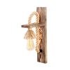 Elegant Wooden Wall Lamp, 9 x 18 cm, Height: 45 cm | 1 x E27 Max 40W Socket, IP20 | Rustic & Modern Design, Perfect for Living Room, Bedroom, or Study | Stylish Solid Color Lighting Solution