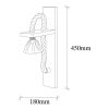 Elegant Wooden Wall Lamp, 9 x 18 cm, Height: 45 cm | 1 x E27 Max 40W Socket, IP20 | Rustic & Modern Design, Perfect for Living Room, Bedroom, or Study | Stylish Solid Color Lighting Solution