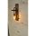 Handmade Solid Pine Wall Lamp, Walnut Color, 45 x 9 x 17 cm | 1 x E27 Max 40W Socket | IP20 Rated | Modern Rustic Design for Home Decor, Elegant Lighting Solution for Any Room