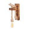 Modern Rustic Wall Lamp, Wooden Body, 8.5 x 18 cm, Height: 30 cm | E27 Socket, Max 40W | Elegant Solid Color Design, Perfect for Home Decor & Ambient Lighting in Living Rooms & Bedrooms