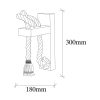 Modern Rustic Wall Lamp, Wooden Body, 8.5 x 18 cm, Height: 30 cm | E27 Socket, Max 40W | Elegant Solid Color Design, Perfect for Home Decor & Ambient Lighting in Living Rooms & Bedrooms